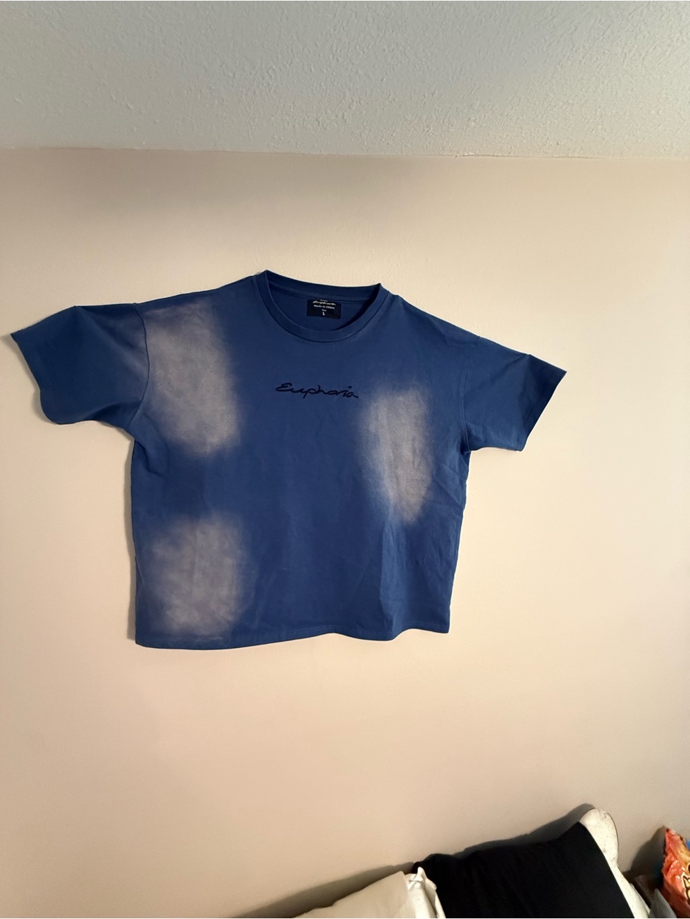 Script Logo Short Sleeve Tee in Blue